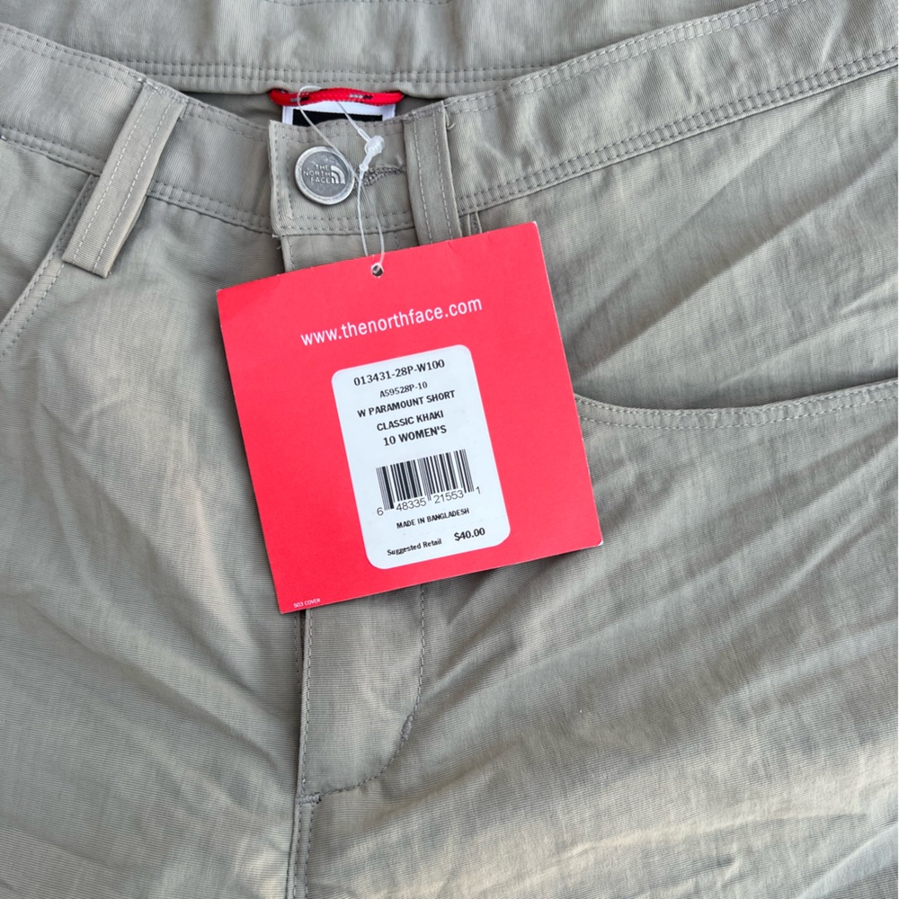 North Face shorts. New with tags.